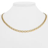 14k Yellow Gold 9.6g Ladies Fancy Mariner Link Chain Necklace Italy 18"