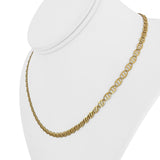 14k Yellow Gold 9.6g Ladies Fancy Mariner Link Chain Necklace Italy 18"