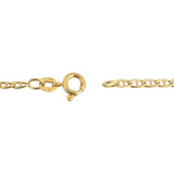 14k Yellow Gold 5.6g Light Thin 2.2mm Mariner Link Chain Necklace Italy 17.5"