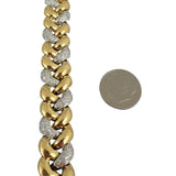 18k Yellow Gold and 2.75cttw Diamond 44.2g Heavy Fancy Link Bracelet 7.5"