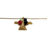 Chanel Vintage Gold Plated Long Cross Pendant Necklace 30"