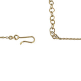 Chanel Vintage Gold Plated Long Cross Pendant Necklace 30"