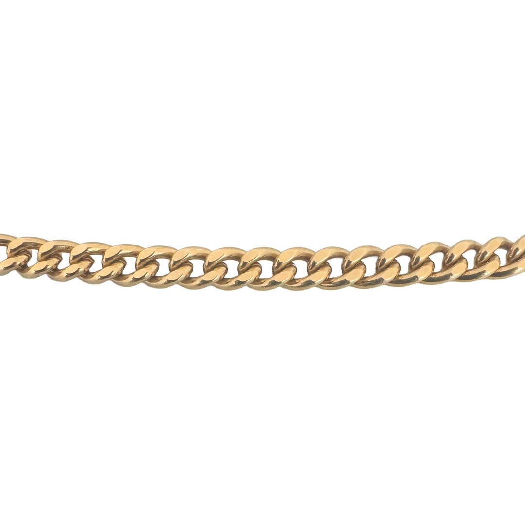 18k Yellow Gold 18.6g Solid Ladies 3.2mm Cuban Curb Link Chain Necklace 18"