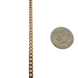 18k Yellow Gold 18.6g Solid Ladies 3.2mm Cuban Curb Link Chain Necklace 18"