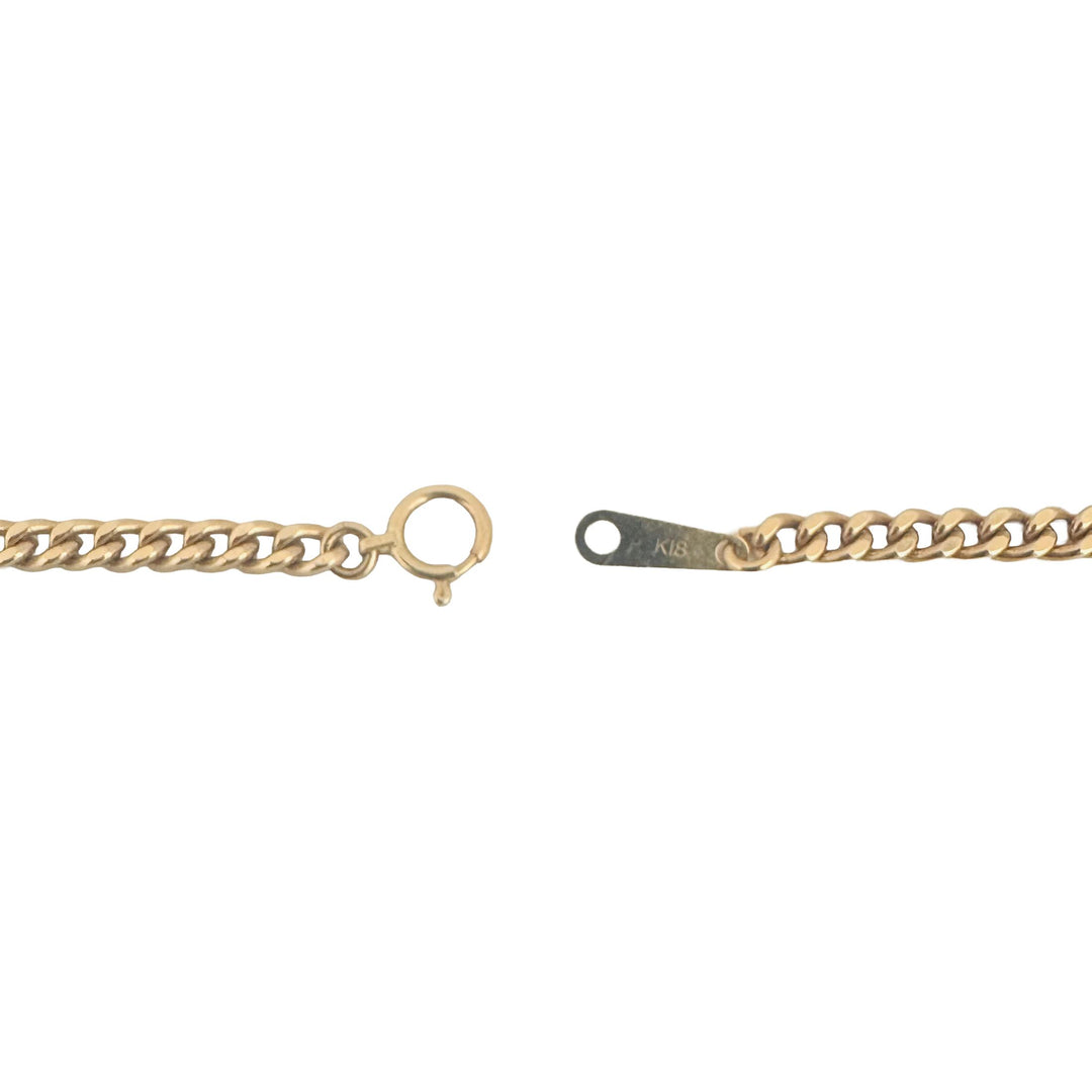 18k Yellow Gold 18.6g Solid Ladies 3.2mm Cuban Curb Link Chain Necklace 18"