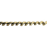 10k Yellow Gold 7.3g Faceted Ladies 4.5mm Thin San Marco Link Bracelet 7.25"