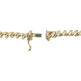 10k Yellow Gold 7.3g Faceted Ladies 4.5mm Thin San Marco Link Bracelet 7.25"