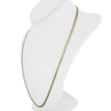 10k Yellow Gold 7.4g Solid Flat Thin 3.5mm Curb Link Chain Necklace 24"