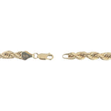 10k Yellow Gold 25.2g Hollow Thick 6mm Diamond Cut Rope Chain Necklace 24"