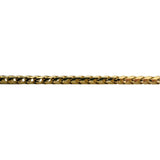 10k Yellow Gold 29.8g Solid Heavy 3.2mm Squared Franco Link Chain Necklace 24"