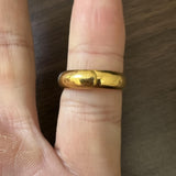 24k Pure Yellow Gold 7.2g Solid 4.5mm Wrap Band Ring Size 6.5