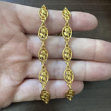 24k Pure Yellow Gold 35g Solid Heavy Fancy Dolphin Link Necklace 15"