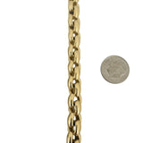 14k Yellow Gold 18g Ladies Polished 8.5mm Vintage Fancy Link Bracelet Italy 7.5"