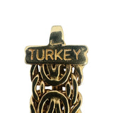 14k Yellow Gold 11.5g Ladies Thick 8.5mm Byzantine Link Bracelet Turkey 8"