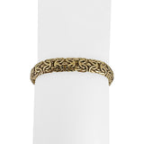 14k Yellow Gold 11.5g Ladies Thick 8.5mm Byzantine Link Bracelet Turkey 8"
