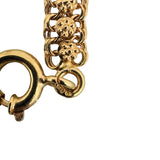 19k Portuguese Yellow Gold 22.3g Solid Floral Fancy Curb Link Chain Necklace 16"