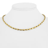 18k Yellow Gold 12g Ladies Polished 3mm Cylinder Link Chain Necklace Italy 16.5"