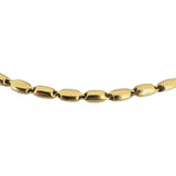 18k Yellow Gold 12g Ladies Polished 3mm Cylinder Link Chain Necklace Italy 16.5"