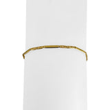 18k Yellow Gold 3.4g Thin Dainty 2mm Fancy Link Bracelet Italy 8"