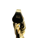 14k Yellow Gold 22g Solid Heavy 5mm Diamond Cut Ladies Rope Bracelet Italy 7.25"