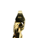14k Yellow Gold 22g Solid Heavy 5mm Diamond Cut Ladies Rope Bracelet Italy 7.25"