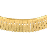 18k Yellow Gold 52.6g Solid Heavy Vintage Cleopatra Link Necklace 17"