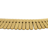 18k Yellow Gold 52.6g Solid Heavy Vintage Cleopatra Link Necklace 17"