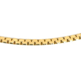 14k Yellow Gold 13.6g Solid Vintage 2.8mm Flattened Box Link Necklace Italy 19"