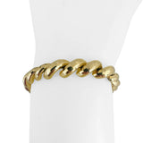 14k Yellow Gold 13.8g Beveled Graduated San Marco Link Bracelet Peru 7.75"