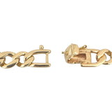 14k Yellow Gold 25.8g Solid Heavy 7.5mm Curb Link Bracelet 7.75"