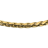 14k Yellow Gold 14g Ladies Polished 4mm Wheat Link Chain Necklace Italy 16"