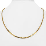 14k Yellow Gold 11.4g Solid Thin 2mm Box Link Chain Necklace Italy 18"