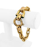 14k Yellow Gold 31.7g Thick Vintage 12mm Cable Link Bracelet Italy 8.5"