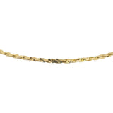 14k Yellow Gold 11g Solid Squared Edge 2.8mm Rope Chain Necklace 18"
