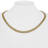 14k Yellow Gold 15.8g Hollow 5.5mm Curb Link Chain Necklace Italy 19.5"