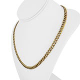 14k Yellow Gold 15.8g Hollow 5.5mm Curb Link Chain Necklace Italy 19.5"