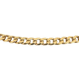 14k Yellow Gold 15.8g Hollow 5.5mm Curb Link Chain Necklace Italy 19.5"