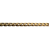 14k Yellow Gold 15.8g Hollow 5.5mm Curb Link Chain Necklace Italy 19.5"