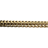 14k Yellow Gold 9g Vintage Ladies 10mm Fancy Curb Link Bracelet Italy 7.5"