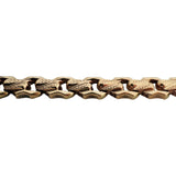 14k Yellow Gold 10.1g Vintage Milor 9mm Fancy Link Bracelet Italy 7"