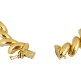 14k Yellow Gold 24.2g Thick Polished 12mm San Marco Link Bracelet 7.75"