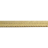 14k Yellow Gold 35.8g Solid Heavy 8mm Herringbone Link Necklace Italy 22"