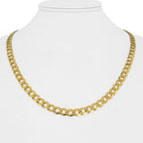 14k Yellow Gold 16.9g Solid Flat 5.5mm Curb Link Chain Necklace Italy 20"