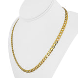 14k Yellow Gold 16.9g Solid Flat 5.5mm Curb Link Chain Necklace Italy 20"