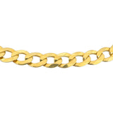 14k Yellow Gold 16.9g Solid Flat 5.5mm Curb Link Chain Necklace Italy 20"