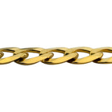 14k Yellow Gold 16.9g Solid Flat 5.5mm Curb Link Chain Necklace Italy 20"