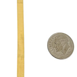 14k Yellow Gold 10.6g Milor Flat Silky 4.5mm Herringbone Link Necklace Italy 24"