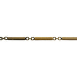14k Yellow Gold 9.4g Vintage Solid Cable and Bar Link Dog Clip Watch Chain 13"