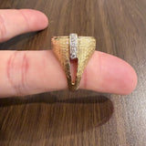 21.6k Yellow Gold Indian Head Coin and 14k Gold and Diamond Ring Size 8.25