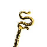 24k Pure Yellow Gold 15g Solid 2.2mm Bar Link Chain Necklace 15.5"
